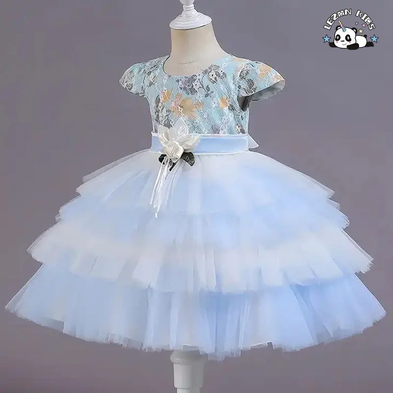LEZONKIDS - Latest Party Wear Children Birthday Dress 1 Year Old Dresses For Girl Party Wear